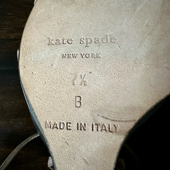 KATE SPADE wood wedge with stone detailing - Picture 4 of 6
